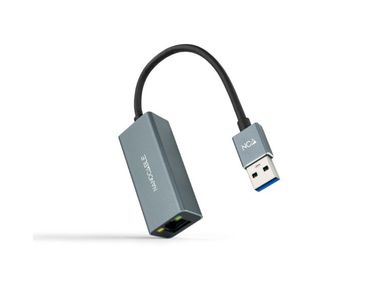 CONVERSOR USB 3.0 A ETHERNET GIGABIT 10/100/1000 Mbps 15 CM GRIS NANOCABLE