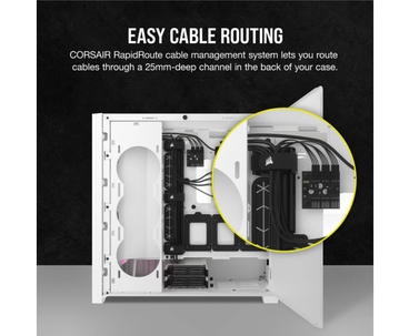 CAJA SEMITORRE ATX 5000D RGB AIRFLOW TG WHITE CORSAIR