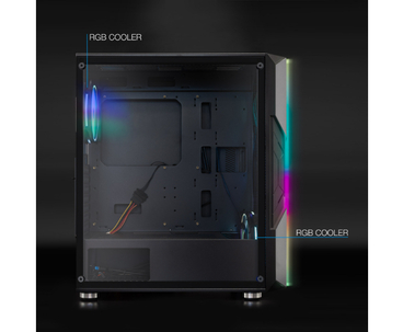 CAJA SEMITORRE ATX NIGHTCITY GAMING NEGRO TOOQ