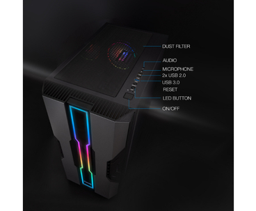 CAJA SEMITORRE ATX NIGHTCITY GAMING NEGRO TOOQ