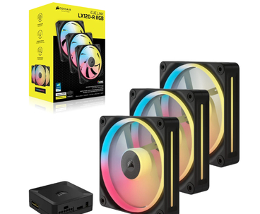 VENTILADOR AUXILIAR LX120-R ICUE LINK RGB 120MM WHITE TRIPLE PACK CORSAIR