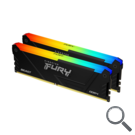 DDR5 32 GB (2X16KIT) 6000 Mhz. FURY BEAST RGB KINGSTON
