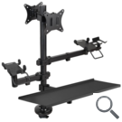 SOPORTE DE MESA TPV/IMPRESORA/2 PANTALLAS 17"-32"/TERMINAL/LECTOR/TECLADO TOOQ