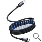 CABLE USB-C A USB-C 5A 240W MAGNETICO 1.5 M NEGRO VENTION