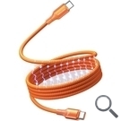 CABLE USB-C A USB-C 5A 240W MAGNETICO 1 M NARANJA VENTION