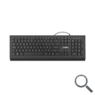 TECLADO USB FLAT PRO 1.8 M SILENCIOSO NEGRO COOLBOX